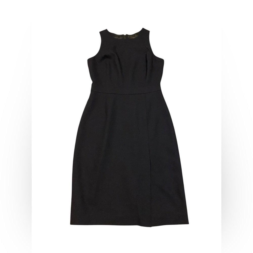 J. Crew Classic Navy Wool Midi Dress - Picture 6 of 7